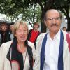 Gérard Hernandez et sa femme se promènent durant le 15e Festival de la Fiction TV de La Rochelle. Le 12 septembre 2013.