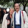 Gérard Hernandez et sa femme se promènent durant le 15e Festival de la Fiction TV de La Rochelle. Le 12 septembre 2013.