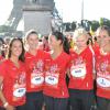 Salomé Stevenin, Karine Lima, Zoé Félix, Linda Hardy, Anna Sherbinina et Laure Manaudou lors de la course La Parisienne qui se déroulait à Paris le 15 septembre 2013