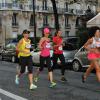 Laure Manaudou lors de la course La Parisienne qui se déroulait à Paris le 15 septembre 2013