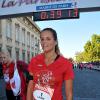 Laure Manaudou lors de la course La Parisienne qui se déroulait à Paris le 15 septembre 2013