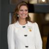 La princesse Madeleine de Suède, enceinte, au palais royal à Stockholm le 15 septembre 2013 pour le Te Deum du jubilé des 40 ans de règne du roi Carl XVI Gustaf de Suède.