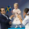 La princesse Estelle de Suède avait la fibre patriotique le 15 septembre 2013 pour le jubilé des 40 ans de règne de son papy le roi Carl XVI Gustaf de Suède.