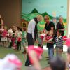 Exclusif - La princesse Charlene de Monaco rend visite à l'école maternelle de Fontvieille à Monaco, le 16 septembre 2013.