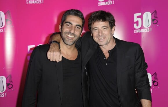 Ary Abittan et Patrick Bruel à la générale de la pièce "50 et des Nuances" au Théâtre Le Palace à Paris le 19 septembre 2013.
