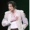Michael Jackson lors de son concert à New York, le 27 avril 2002.