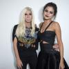 Selena Gomez et Donatella Versace après le défilé Versace printemps-été 2014 à Milan, le 20 septembre 2013.