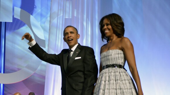 Michelle Obama : Sublime devant un Barack Obama subjugué et amoureux