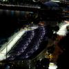 Le Grand Prix de Singapour se déroule de nuit et en ville, ici le départ le 22 septembre 2013