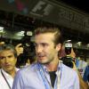 David Beckham dans le paddock du Grand Prix de Singapour, le 22 septembre 2013