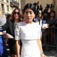 La princesse Siriwanwaree Nareerat de Thaïlande arrive au Musée Rodin pour assister au défilé Christian Dior printemps-été 2014. Paris, le 27 septembre 2013.
