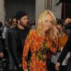 Pamela Anderson a assisté au défilé Vivienne Westwood printemps-été 2014 au Centorial. Paris, le 28 septembre 2013.