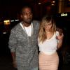 Kanye West et Kim Kardashian se rendent à l'hôtel Costes pour un dîner en amoureux. Paris, le 30 septembre 2013.