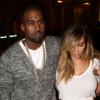 Kanye West et Kim Kardashian se rendent à l'hôtel Costes pour un dîner en amoureux. Paris, le 30 septembre 2013.