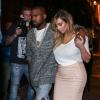 Kanye West et Kim Kardashian quittent l'hôtel Costes à Paris, le 30 septembre 2013.
