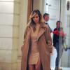 Kim Kardashian quitte l'atelier Givenchy à Paris, le 30 septembre 2013.
