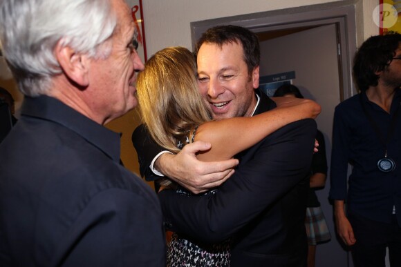 Exclu - Gilbert Coullier, Nicole Coullier et Roberto Ciurleo - Premier jour du spectacle musical "Robin des Bois, Ne renoncez jamais" au Palais des Congrès à Paris, le 26 Septembre 2013.