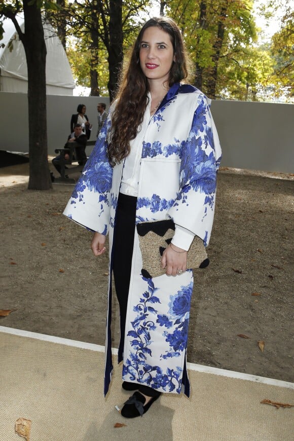 Tatiana Santo Domingo au défilé de mode "Valentino", collection prêt-à-porter printemps-été 2014, au jardin des Tuileries à Paris. Le 1er octobre 2013.