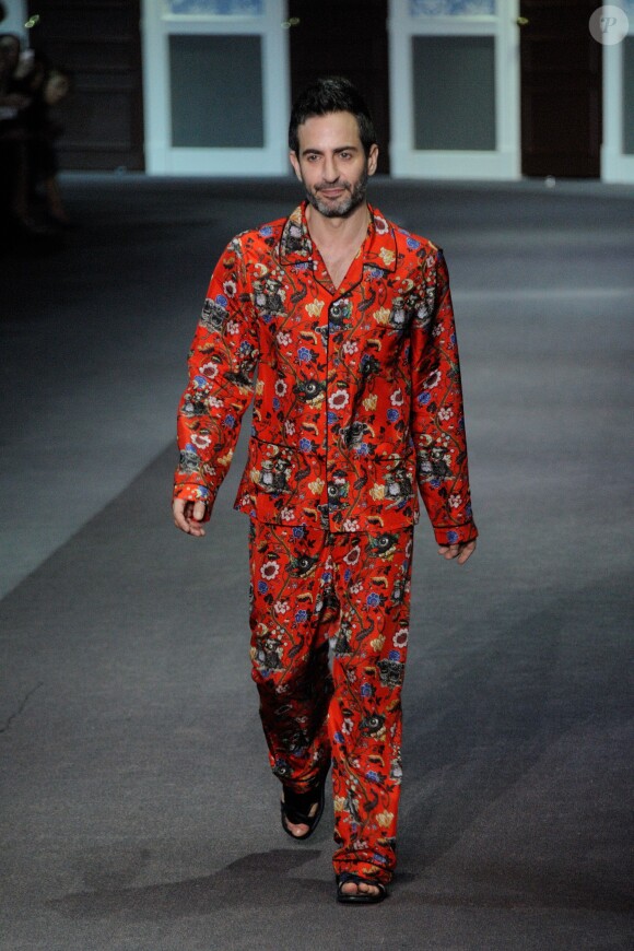 Marc Jacobs à l'issue d'un défilé Louis Vuitton en mars 2013