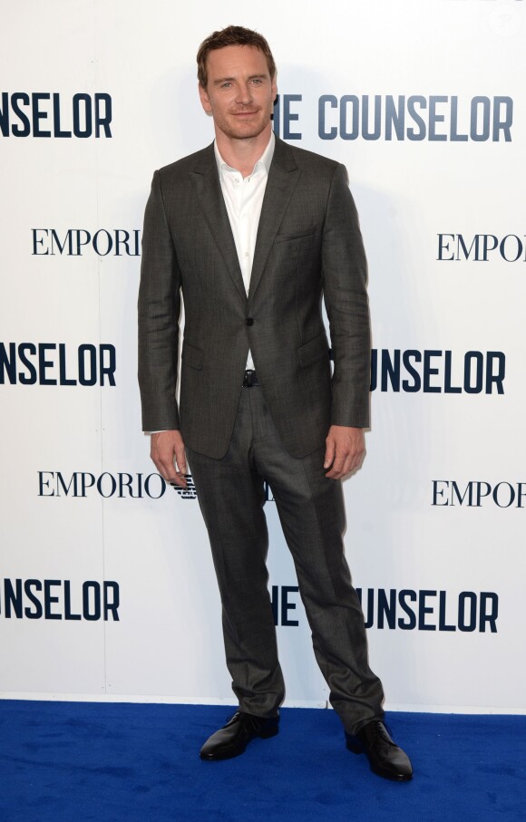 Michael Fassbender lors de l'avant-première du film Cartel (The Counselor) à Londres le 3 octobre 2013