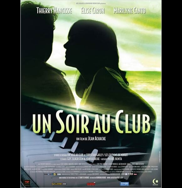 Affiche du film Un soir au club, adapté du livre du même nom de Christian Gailly