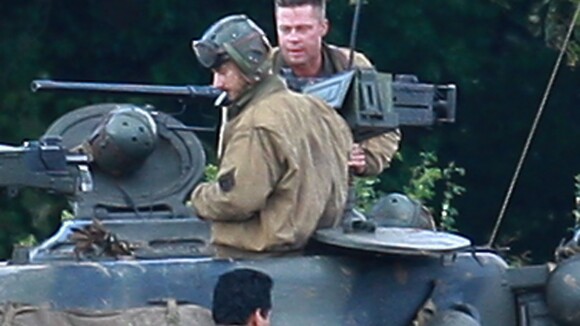 Brad Pitt : Avant le triomphe, soldat en ''Fury'' au côté de Shia LaBeouf