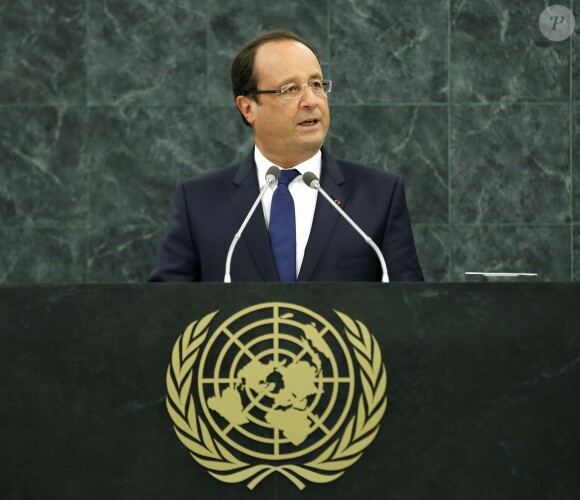 Francois Hollande, lors de l'ouverture de l'Assemblée Générale de l'ONU à New York le 24 septembre 2013