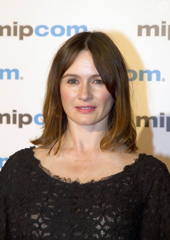 Emily Mortimer (Doll & Em) - Soirée d'ouverture du MIPCOM au Palais des Festivals à Cannes le 7 octobre 2013.