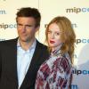 Jack Davenport et Zoe Boyle (Breathless) - Soirée d'ouverture du MIPCOM au Palais des Festivals à Cannes le 7 octobre 2013.