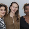 Audrey Estrougo, Marie Denarnaud et Marie-Sohna Condé lors du photocall du film Une histoire banale au Festival des jeunes réalisateurs de Saint-Jean-de-Luz le 12 octobre 2013