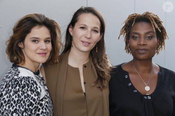 Audrey Estrougo, Marie Denarnaud et Marie-Sohna Condé lors du photocall du film Une histoire banale au Festival des jeunes réalisateurs de Saint-Jean-de-Luz le 12 octobre 2013