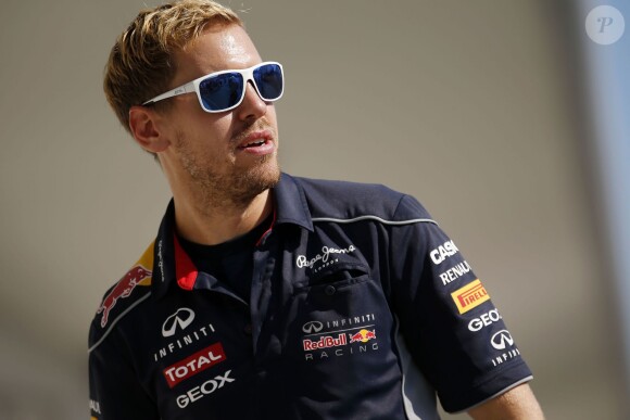Sebastian Vettel dans le paddock du Grand Prix du Japon à Suzuka le 13 octobre 2013