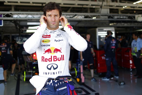 Mark Webber dans le paddock du Grand Prix du Japon à Suzuka le 13 octobre 2013