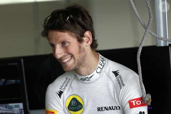 Romain Grosjean dans le paddock du Grand Prix du Japon à Suzuka le 13 octobre 2013