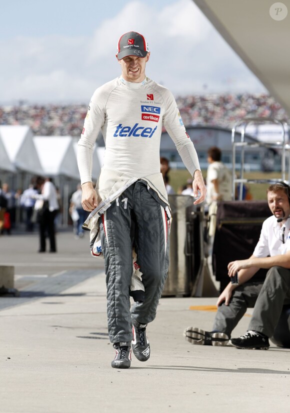 Nico Hulkenberg dans le paddock du Grand Prix du Japon à Suzuka le 13 octobre 2013