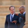 Jacob Zuma et François Hollande à Pretoria, le 14 octobre 2013.