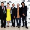 John Goodman, Carey Mulligan, Oscar Isaac, Joel Coen, Ethan Coen lors de la première du film "Inside Llewyn Davis" à Londres le 15 octobre 2013.