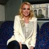 Britney Spears fait un tour de Londres en bus, le 15 octobre 2013.