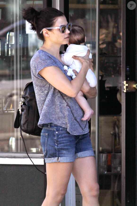 Jenna Dewan-Tatum et sa petite Everly à Vancouver, le 31 août 2013.