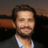 Bixente Lizarazu et le navigateur Francois Gabart à Paris le 15 octobre 2013.