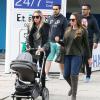 Tamara Ecclestone et sa soeur Petra accompagnées de la petite Lavinia, fille de Petra, à Londres, après un déjeuner famille le 18 octobre 2013