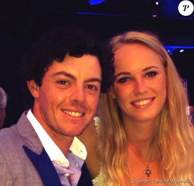 Caroline Wozniacki et Rory McIlroy, photo de profil utilisée par la Danoise sur son compte Twitter