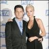Corey Feldman et son épouse lors de la soriée de gala des 25 ans de la Peta, à Hollywood le 10 septembre 2005