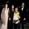 Les membres de la famille Missoni avec Angela (2e en partant de la gauche) et sa mère Rosita arrivent au Cipriani 55 Wall Street pour assister au gala Night Of Stars organisé par le Fashion Group International. New York, le 22 octobre 2013.