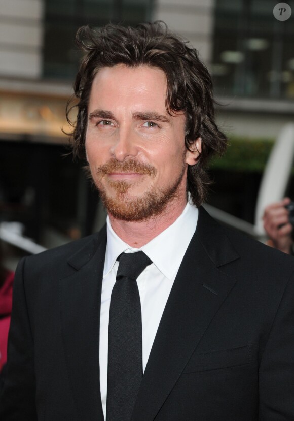 Christian Bale lors de l'avant-première du film The Dark Knight Rises à Londres le 18 juillet 2012