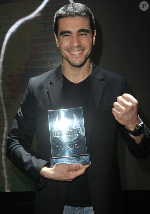 Ricardo (lauréat) lors de la soirée de l'Invictus Award organisée par Paco Rabanne au Palais de Tokyo, le 24 octobre 2013.
