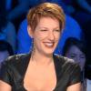 Natacha Polony sexy en cuir dans "On n'est pas couché" (France 2), le 26 octobre 2013.