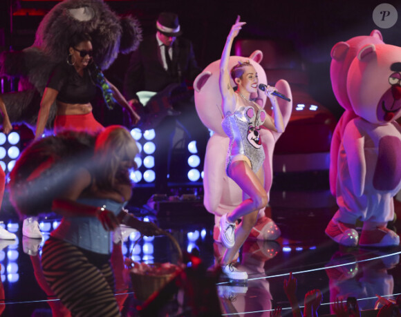 Miley Cyrus lors des MTV VMA 2013 à Los Angeles, en août 2013.
