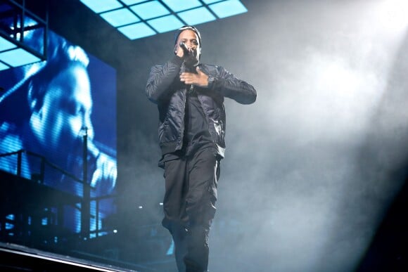 Jay Z sur la scène de Bercy, le 17 octobre 2013.