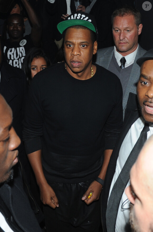 Exclusif - Jay Z au Club 79 pour son after-show après son concert à Bercy. Paris, le 18 octobre 2013.